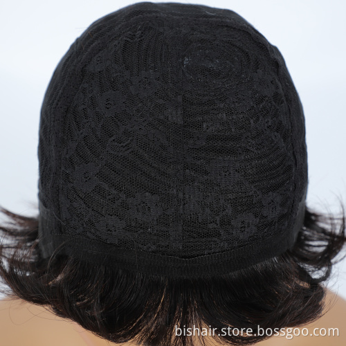High Quality Wholesale Women'S Full Machine Made Wigs 100% Kinky Curly Human Hair Wigs Black Color